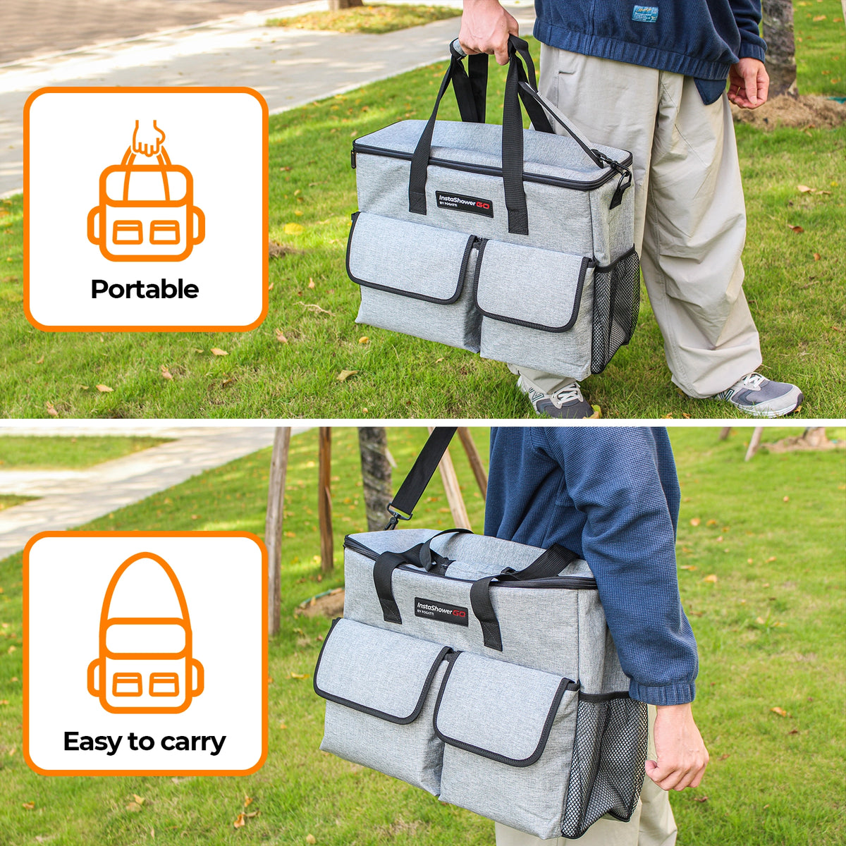 FOGATTI InstaShower Go & Go Pro Protective Carry on Bag