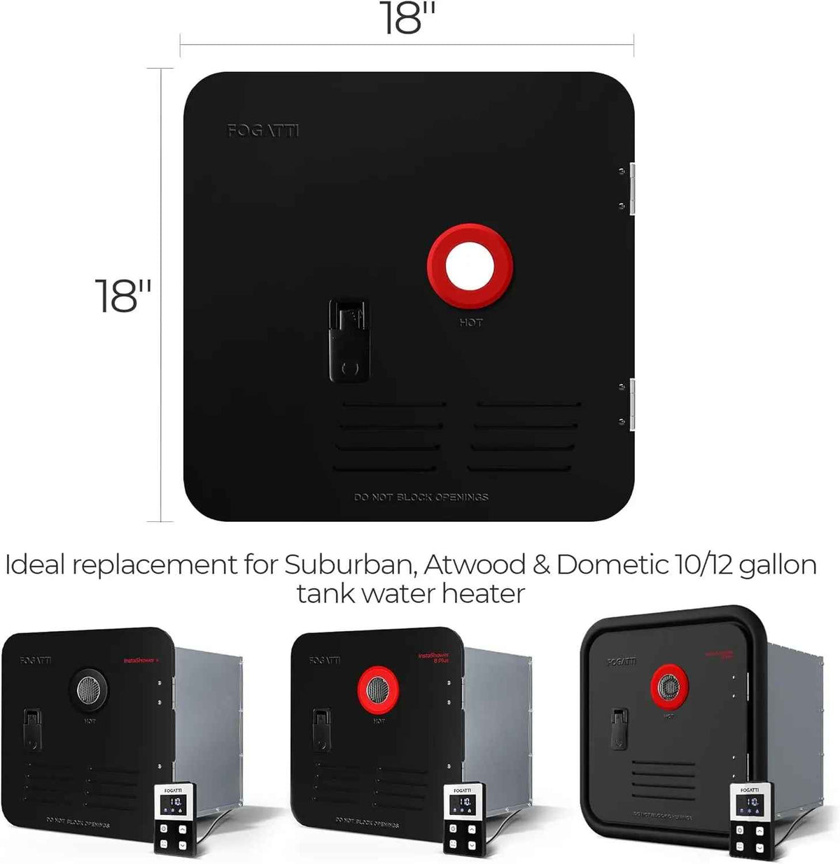 Open Box - Fogatti RV Tankless Water Heater Door - 18 x 18 inches