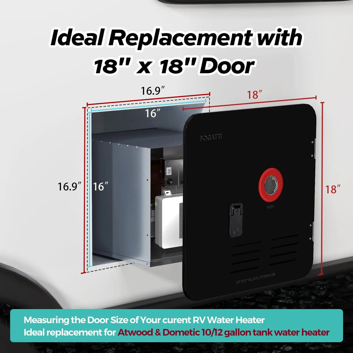 replace 10 or 12 gallon tank water heater