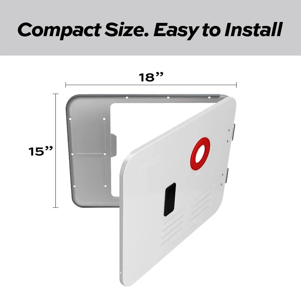 Fogatti RV Tankless Water Heater Door - 15 x 18 inches - Fogatti