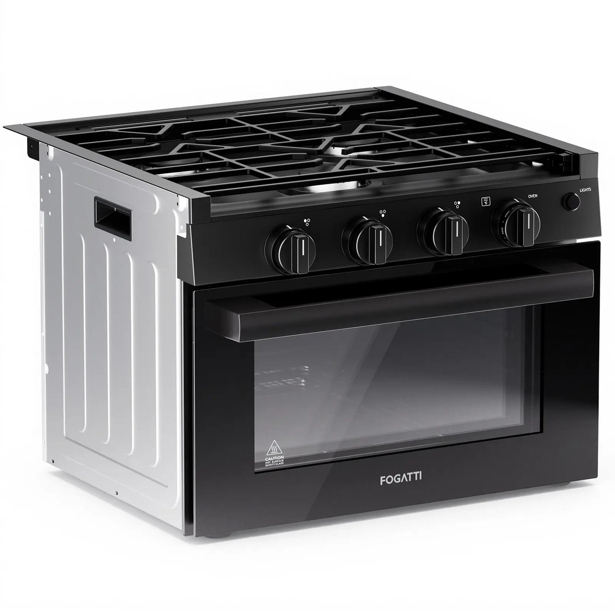 FOGATTI 17-Inch Dual-Fuel RV Range with Air Fryer