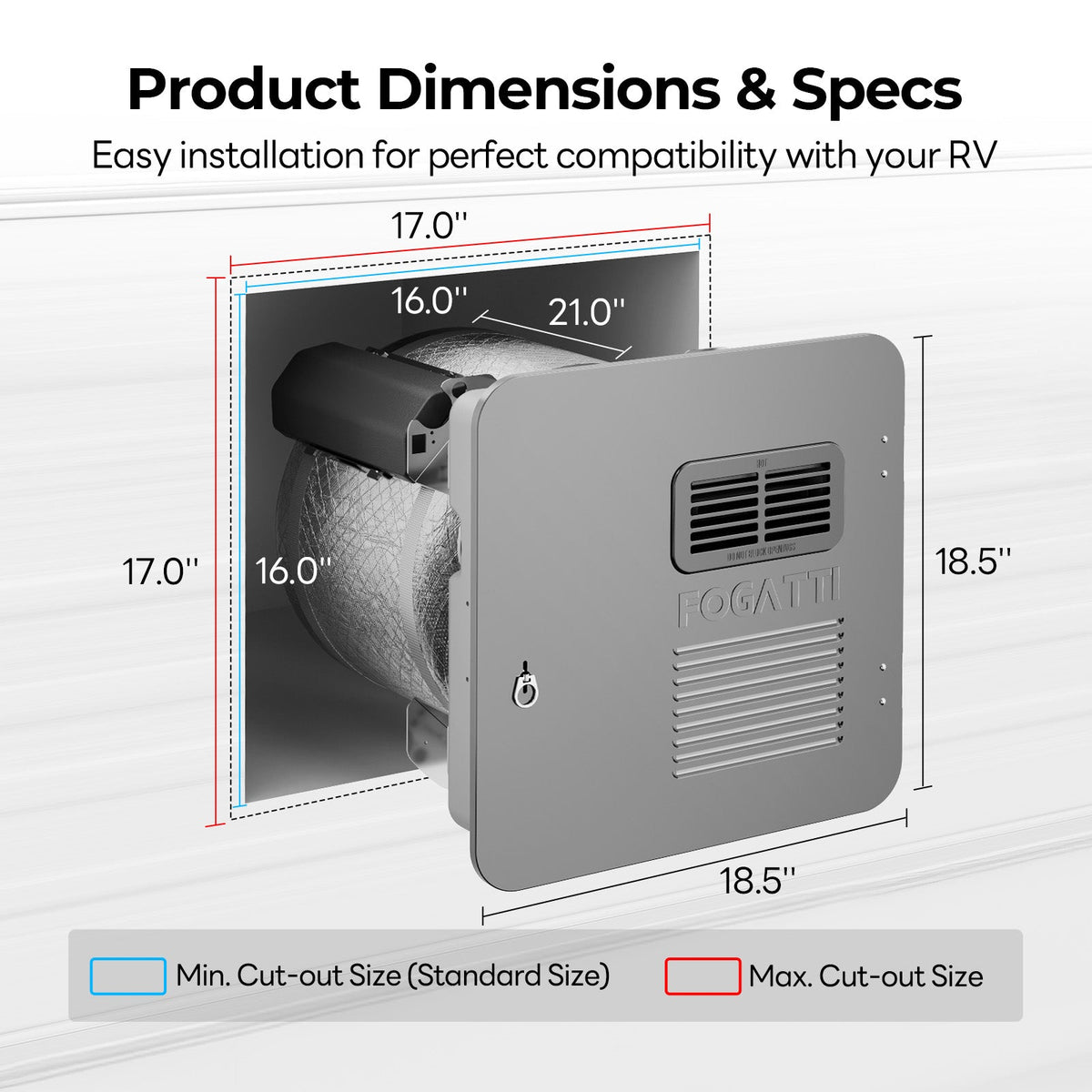 Choose from three water temperatures