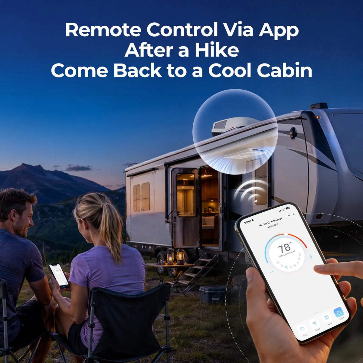 [PRE ORDER]Fogatti InstaCool Pro 18,000 BTU RV Rooftop Air Conditioner with PTC Heating | Heat & Cool