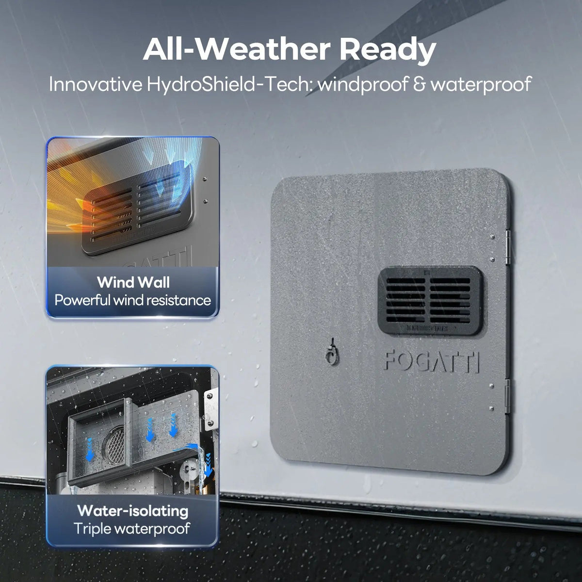 Fogatti Tankless Water Heater Door Gray [For InstaShower Ultra]