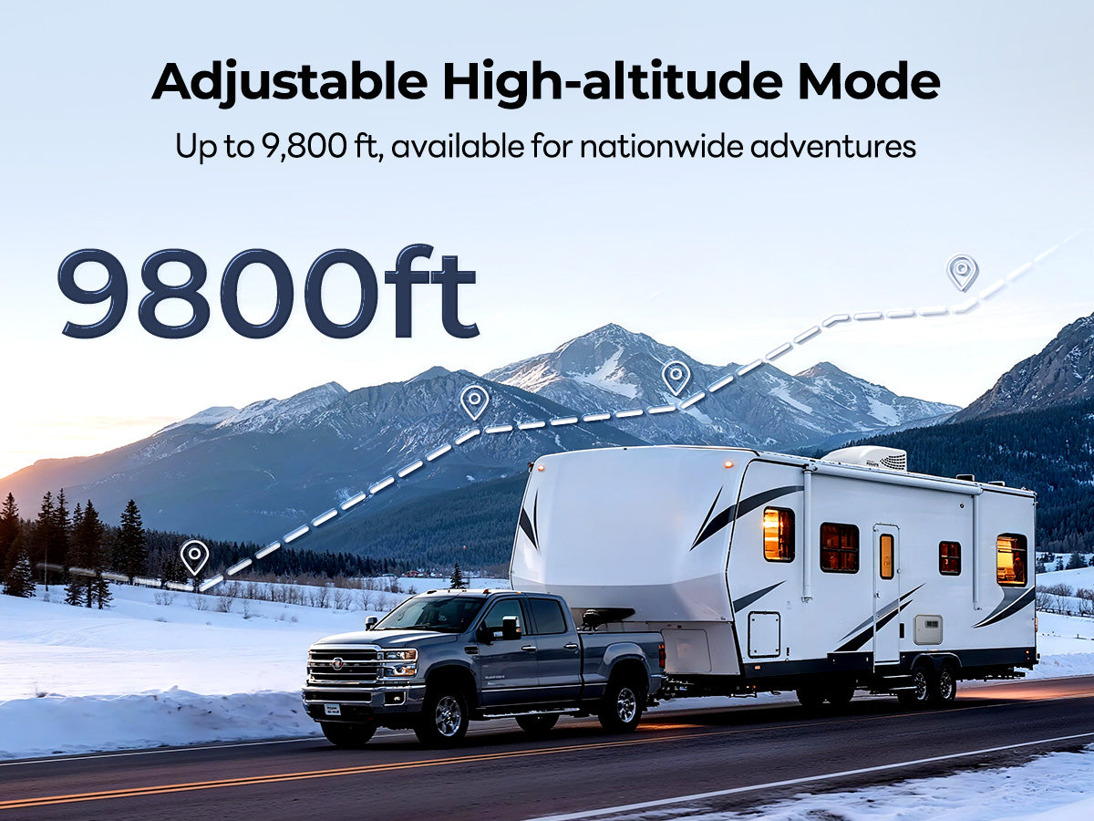 Fogatti InstaShower Ultra high-altitude and cold-weather use