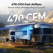 Fogatti InstaCool 15,000 BTU RV Rooftop Air Conditioner | Fast Cool | Replaceable Ducted/Non-Ducted RV AC | 115V(AC)