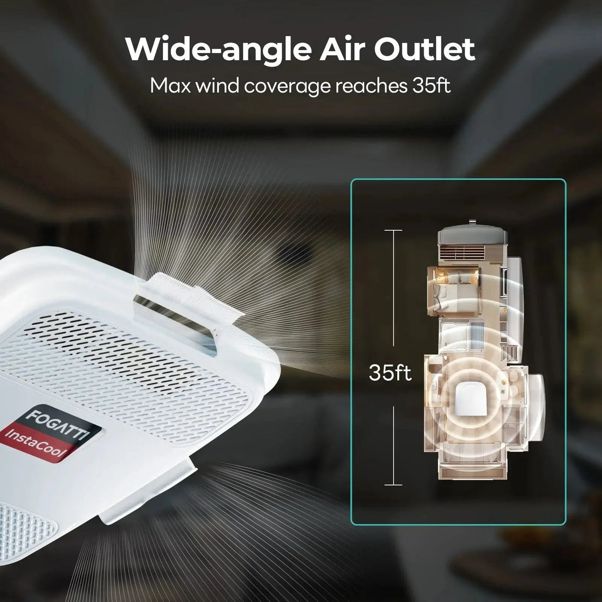 REFURBISHED - Fogatti RV Rooftop Air Conditioner ADB Package Only