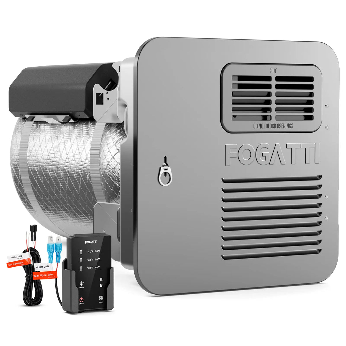 Fogatti HybridShower 6 Gallon RV Water Heater, Propane/Electric Heating, Built-in Lifetime Anode Rod-HybridShower 6 Ultra