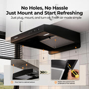 FOGATTI RV Range Hood 13 Inch with Powerful Suction | Non-Ducted / Ducted