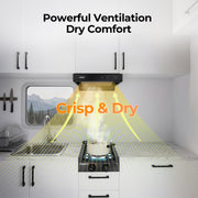 FOGATTI RV Range Hood 13 Inch with Powerful Suction | Non-Ducted / Ducted