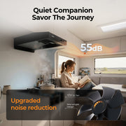 FOGATTI RV Range Hood 13 Inch with Powerful Suction | Non-Ducted / Ducted