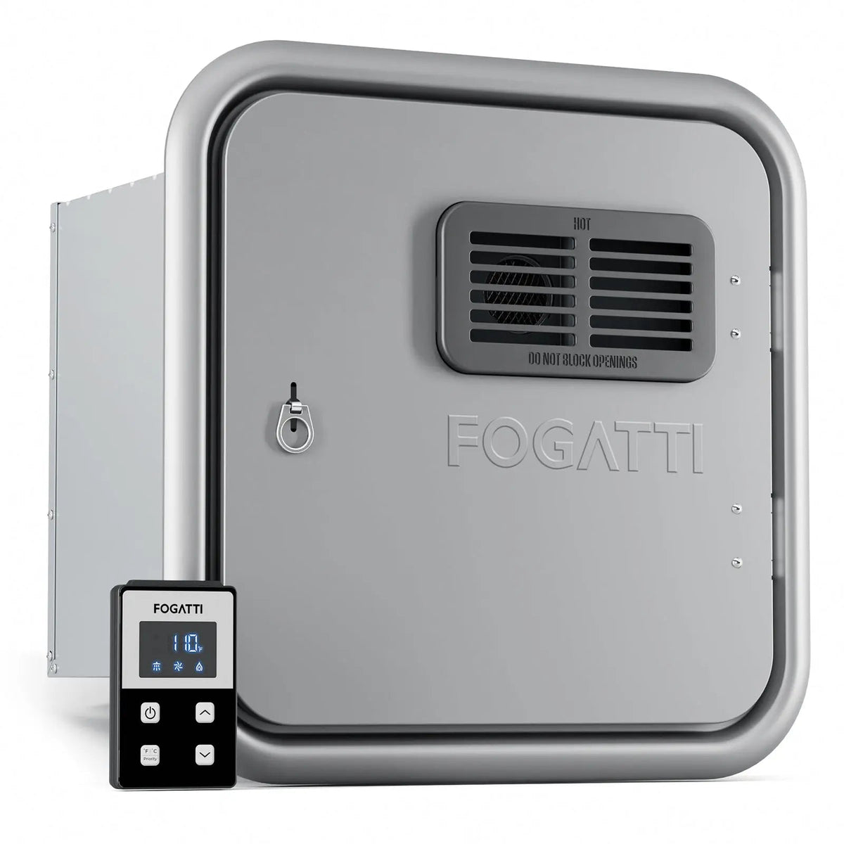 Fogatti InstaShower Ultra, 66,000 BTU, 0.5-3.9 GPM Propane RV Tankless Water Heater with Mixing Tank (Supreme Series)
