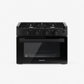 FOGATTI 17-Inch Dual-Fuel RV Range with Air Fryer, 3-Burner Propane Cooktop & Pulse Ignition