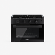FOGATTI 17-Inch Dual-Fuel RV Range with Air Fryer, 3-Burner Propane Cooktop & Pulse Ignition