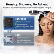 FOGATTI InstaShower 8 Pro, 62,000 BTU Propane RV Tankless Water Heater
