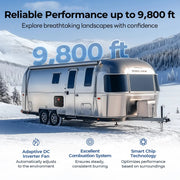FOGATTI InstaShower 8 Pro, 62,000 BTU Propane RV Tankless Water Heater (Without Door)