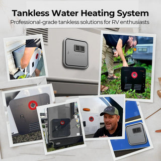 Fogatti InstaShower Ultra, 66,000 BTU, 0.5-3.9 GPM Propane RV Tankless Water Heater (Without Door)