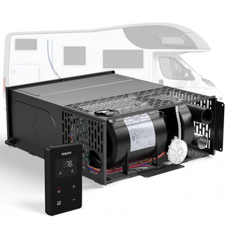 Fogatti InstaHeat 25K BTU RV Propane Furnace, LP Gas Smart Triple Explosion-Proof, Easy Installation