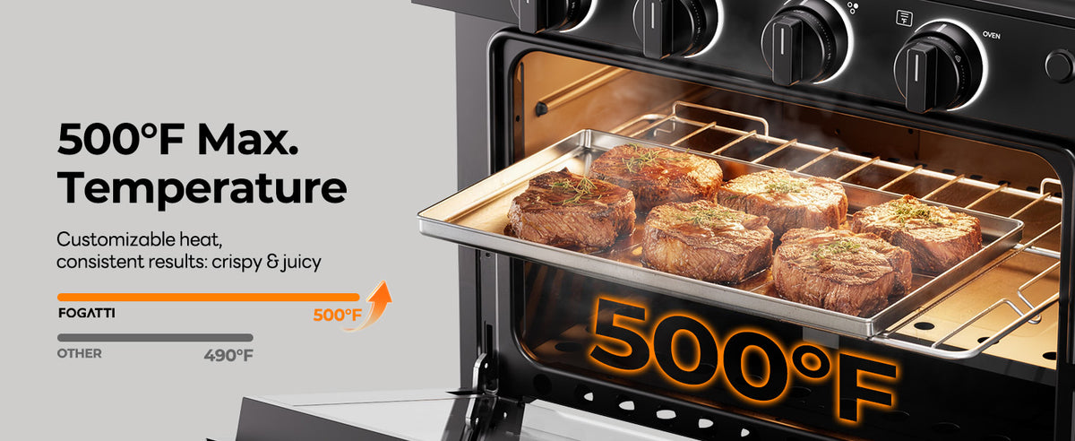 Use a practical baking range