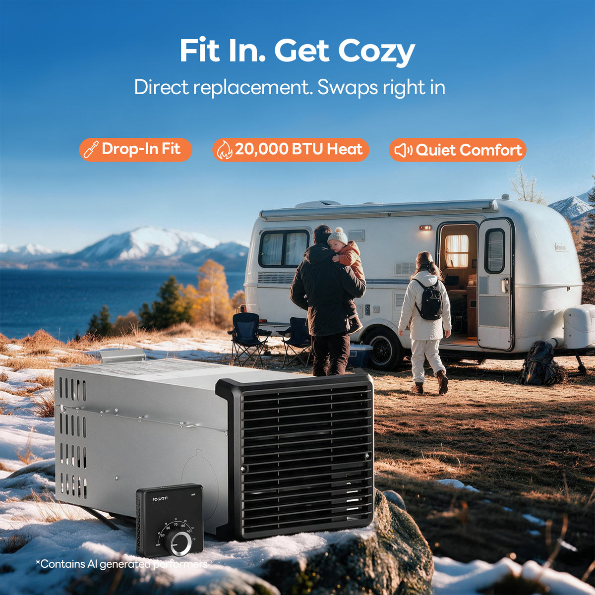 Fogatti InstaHeat 20K Compact RV Furnace